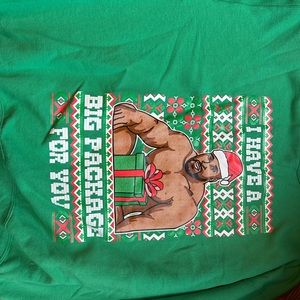 Holiday Time red and green Treat Your Elf ugly Christmas sweater small 4-6